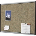 Quartet Premium Coloured Cork Bulletin Memo Peg Board Grey Trim